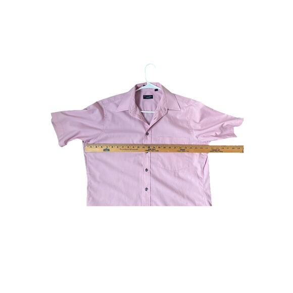 VTG Christian Dior Monsieur La Chemise Pink Short Sleeved Men's Button Up Shirt - Picture 3 of 8
